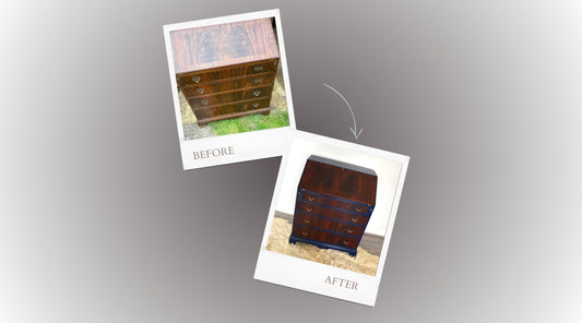 The Journey of Transformation: Restoring the Edwardian Writing Desk with William Morris Decoupage